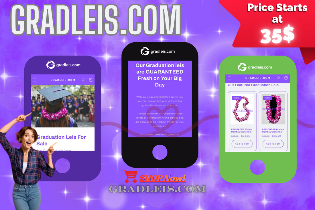 Pre-Order Custom Graduation Leis in Advance in LA Miranda 2026