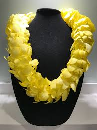 Custom Double Yellow Graduation Lei - Funeral Flowers Online